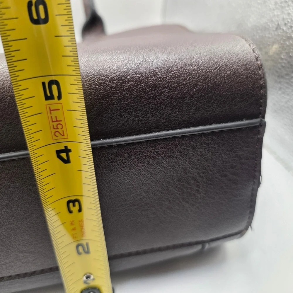Big Buddha Womens Brown Faux Leather Satchel Crossbody Bag‎ WBH-363